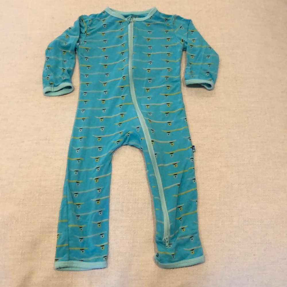 🛹 Kickee Pants Print Coverall with Zipper 🛹 great condition